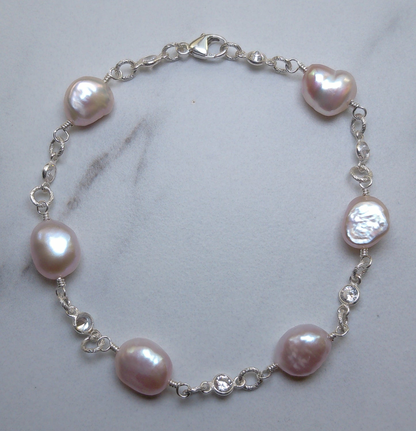 Vibrant Sterling Silver Bracelet