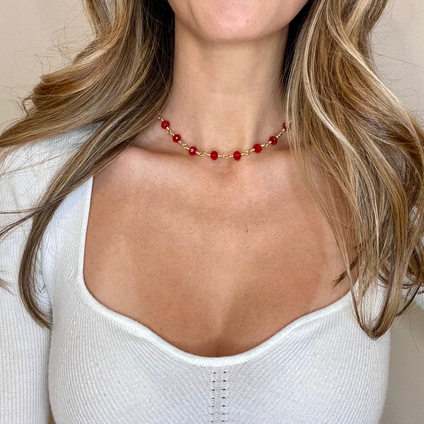 Red Crystal Choker