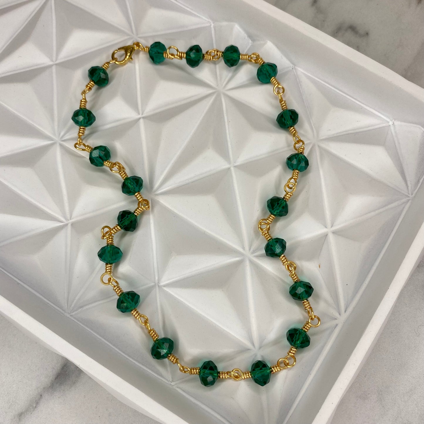 Green Crystal Choker